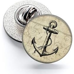 Gemelolandia | Pin de Solapa Magglass Nautico Ancla Nº25 16mm | Complementos Originales de Hombres y Niños Para Chaquetas, Americanas o Jerséis | Regalos Para Cumpleaños, Bodas, Comuniones, Bautizos
