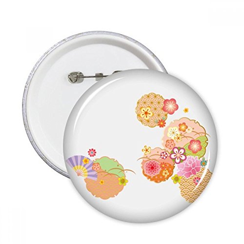 Badge bouton Sakura pour masquer les imperfections des vêtements et personnaliser un tissu usé 5pcs