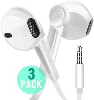 Earphone Headphones, Boost+ Premium Stereo Earbuds with Microphone, Volume Control, Tangle Free Corded