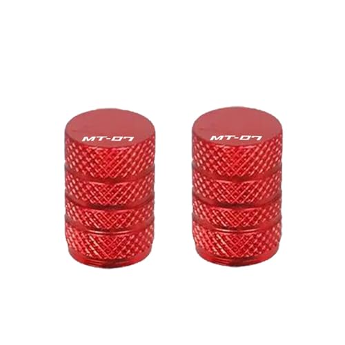 Tapones de válvula para Yamaha MT-07 en aluminio CNC juego de 2 piezas accesorio de neumáticos 1