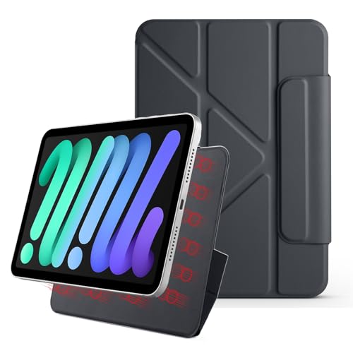 Coque iPad mini 7 légère et fine - L'accessoire noir idéal pour travailler en voyage