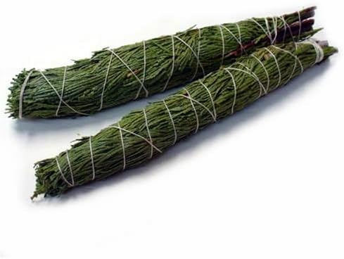 Brookingham Two Western Red Cedar Smudge Sticks, 10 inches