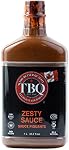 TBQ Zesty Sauce aka TBQ Hot Sauce 1L 35.2fl.oz. Great for BBQ, Ribs, Chicken & Steaks - Kosher, Vegan, Gluten Free, All Natural, No Fillers