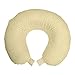 ABAKUHAUS Retro Cuscino da Viaggio, Circles toni pastello nidificati, Accessorio in Schiuma di Memoria per Viaggio, 30 cm x 30 cm, Giallo verde