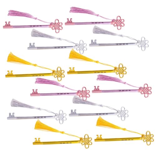 NUOLUX 12個 黒インク ジェルペン 結びデザイン 筆記用具 手帳やノート整理に 滑らかで握りやすい中性ペン 学校やオフィス向け