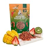 GrandpaKong Roasted Shrimp & Chili Salt (MILD) – All-Purpose Crunchy Seafood Seasoning, Light Heat Cambodian Roasted Salt Powder, Real Shrimp Umami, Perfect Topping for Rice, Noodles, Seafood, Fruits & Snacks – 8 oz Bag