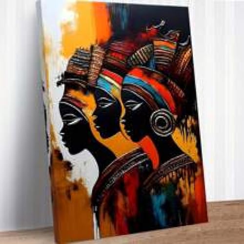 Peinture sur toile de personnes noires art abstrait pour sublimer votre chambre coucher