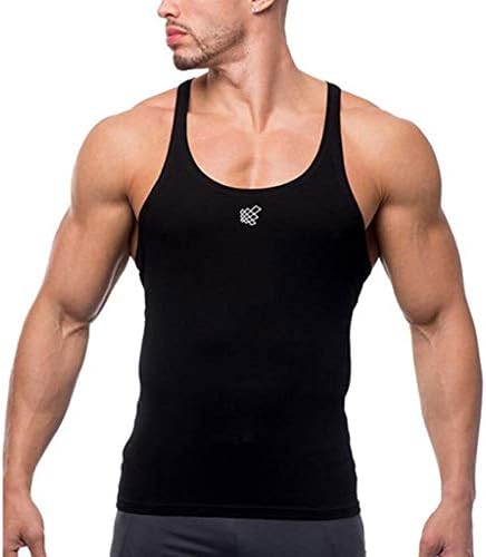 Men's Workout Hooded Tank Tops Sleeveless Slim Fit Bodybuilding Cut Off Muscle Shirt Lightweight Graphic Tee Gym Shirt