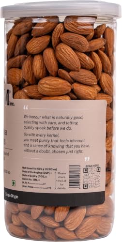 Image of Lagom California Whole Almonds 1 kg | Premium Badam | Crunchy, Naturally Nutty Taste | No Added Preservatives | Vegan, Gluten Free, Non-GMO