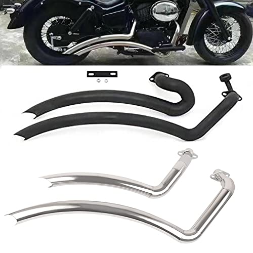Tuyau d'échappement moto avec silencieux pour Shadow VT750 et Spirit 750 - 3