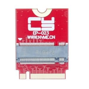 CY-Kartenadapter NVME M-Key 22x30mm auf 22x80mm Reverse NGFF Extension SSD Upgrade Adapter Kompatibel mit ROG Flow X13 Gamings Laptop