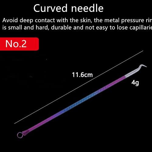 Color Blackhead Tool Kit, Stainless Steel Acne Needles Double Side Spot Squeezer Tool, Pimple Popper Tool Kit, Whitehead Removal