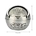 Portable Travel Car Ashtray Round Ball Stamped Pattern Gift Home Decoration (#01)