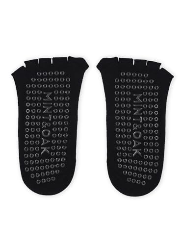 Image of Mint & Oak Pilates Socks with Grips for Women, Ankle Length Non-Slip Yoga Socks, Cotton Ideal For Yoga, Pilates, Gym, Workout, Cute Women's Gift