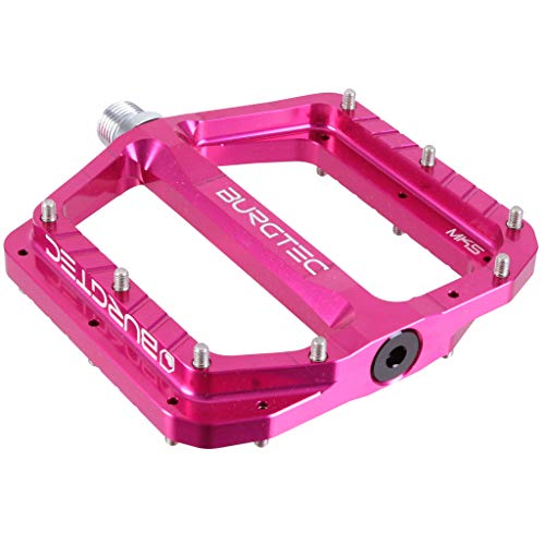 Burgtec Penthouse Mk5 Flat Pedals Toxic Pink, Crmo