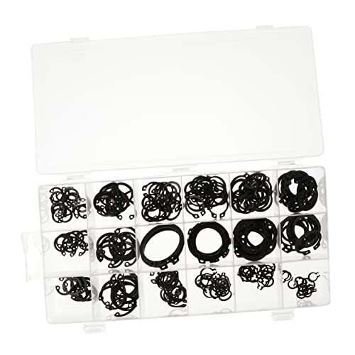 Cabilock 225pcs Retaining Clip Assortment Set External Internal for Automotive Appliance Repairs and Various Projects Organized Storage Case for Easy Access