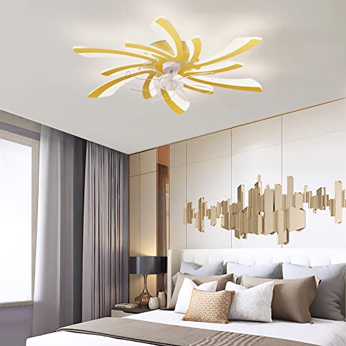 Ventilateur de plafond avec lumières et télécommande APP à 6 vitesses