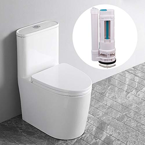 Mxfans ABS Toilet Cistern Dual Flush Push Button Valve 9.84inch Height White 2.3L/S, 8.80x1.10x25.00cm/3.46x0.43x9.84inch(LxWxH) - Image 2