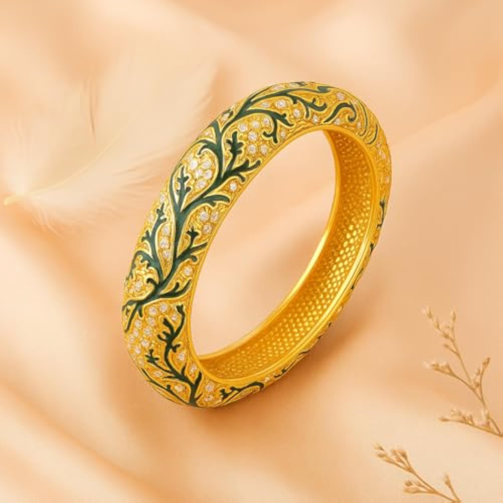 Gold Plated Pattern Bracelet for Women and Girls