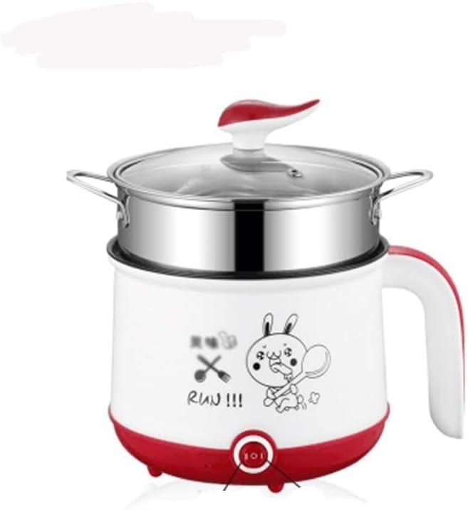 Mini Rice Cooker 1.8L Non-stick Double-layer Portable Multi-function(E)