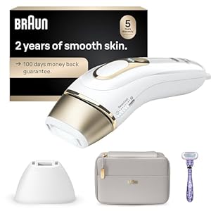 Braun IPL Silk·Expert Pro 5 PL5157 Latest Generation IPL, Permanent Visible Hair Reduction, at-Home Hair Removal System with Soft Pouch and Precision Head