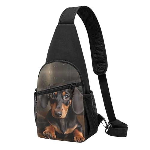Sac à bandoulière teckel compact anti-fatigue pour homme et femme