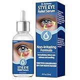 Stye Eye Treatment, Eye Stye Relief Serum for Humans, Stye Cure, Non-Irritating Formula, Target Chalazions & Blepharitis (1 Fl. OZ)