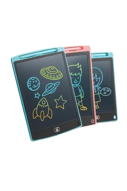 Bharat EXPORTS Enterprise Skoolster LCD Writing Tablet/pad/Board 16" inch with Stylus Pen and Rainbow Display Screen, for Learning, Drawing, Playing, and doodling Fun for Kids (Blue)-image-35