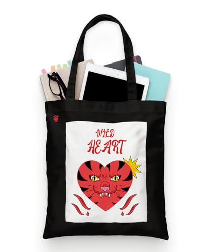 Image of ZORI Black Tote Bag With Pocket Printed Designed Canvas Tote Bags For Women large capacity,Tote bag For Shopping, College, Travel, More Canvas Handbag For Unisex Bag