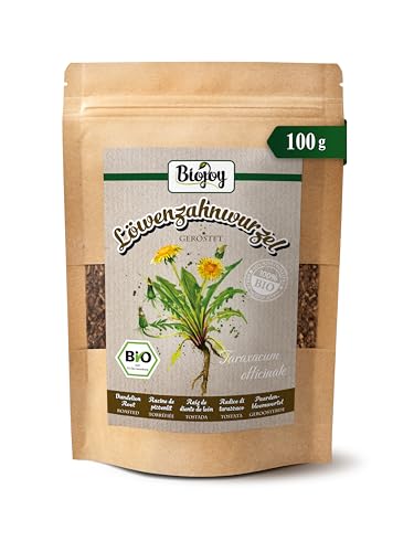 Biojoy Raíces de diente de león Ecológico (100 g), secadas y tostadas, ideales para Infusión (Taraxacum officinale)