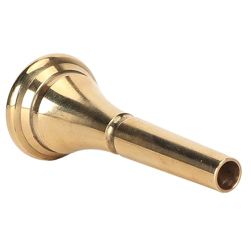 Gold Horn Mouthpiece Standard Brass French Horn Mouthpiece Replacement Accessory for Concerts Stage