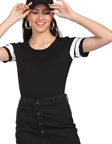 Image of SUGR Basics Women's Solid Regular Fit T-Shirts