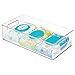 iDesign Stackable Fridge Bin - Storage Bin for Freezer or Pantry, Set of 3, Clear, Made in USA