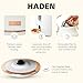 Haden Heritage 4 Slice Wide Slot Stainless Steel Toaster Bundled with 1.7 Liter Stainless Steel Electric Water Kettle, Ivory & Copper