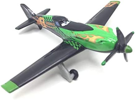 Pixar Moive Planes Dusty Skipper Bravo Echo Airplane Toys Metal 1:55 Loose Flighter Airplanes Cars (13# RIP Slinger)