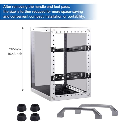 GeeekPi DeskPi RackMate TT Mini Gabinete de servidor para mini PC, rede, servidores, equipamentos de áudio e vídeo - Imagem 8