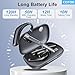 COTOE Bluetooth Headset V5.3, Wireless Earpiece with 500mAh Charging Case 72 Hrs Talking Time Hand-Free Headphones with Noise Canceling Mic for Office/Driving/Business/Trucker,Black