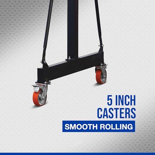 Strongway Adjustable Gantry Crane, 2000-Lb. Capacity, 7.87–11.9ft. Lift