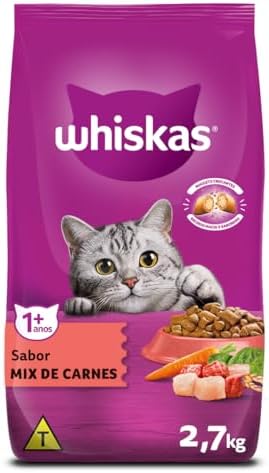 whiskas Ração Whiskas Para Gatos Adultos Castrados Sabor Carne - ...