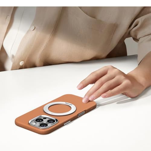 Coque pour iPhone 16 Pro Max avec support magnétique solide et châssis métal noir - 6