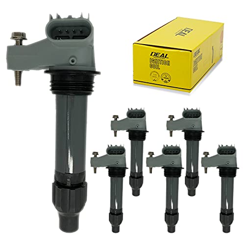 DEAL AUTO ELECTRIC PARTS Pack of 6 New Ignition Coils Compatible With Outlook Impala Traverse Enclave Malibu CTS Acadia Camaro Replacement For UF569 C1555 GN10494 D515C