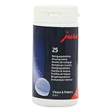 Jura 2-Phase Cleaning Tablets for Fully Automatic Coffee Machines, 25 Count