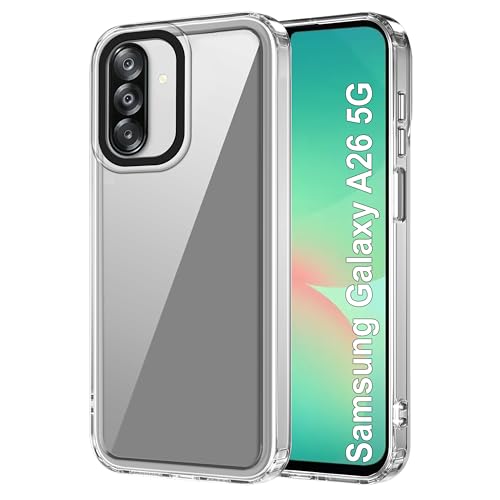 Image of Zapcase Back Case Cover for Samsung Galaxy A26 5G | Compatible for Samsung Galaxy A26 5G Back Cover | Case Cover with Camera Protection | (TPU + PC | Transparent)