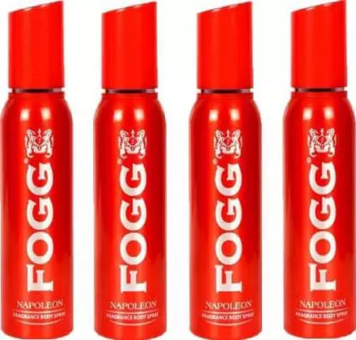 FOGG NAPOLEON DEODORANT Body Spray - For Men & Women (120 ml, Pack of 4)