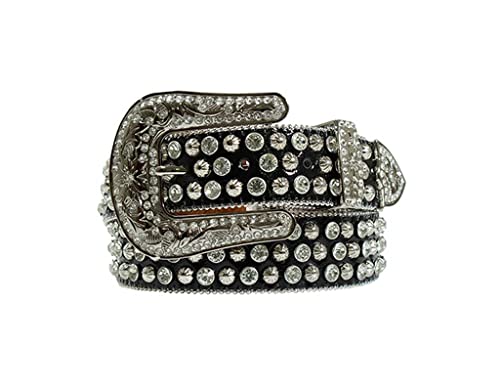 Western Belt Women Crystal Studs 3 Piece Buckle D140003601