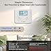 NonProgrammable Thermostat for Home, Single-Stage Systems,Digital Energy-Saving Thermostat,1 Heat/1 Cool, Easy DIY Install,White Backlight