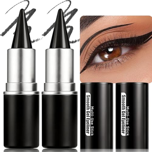 Delineador Gel Negro 2 Piezas Resistente al Agua miniatura 1