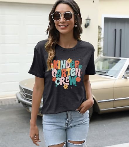 Teacher Shirt Women First Day of School T-Shirt Back to School Tshirt Third Grade Crew Shirt Teacher Gift Tops3