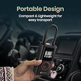 Portronics Vayu 2-in-1 Tyre Inflator, Rechargeable & Corded Power — view 4
