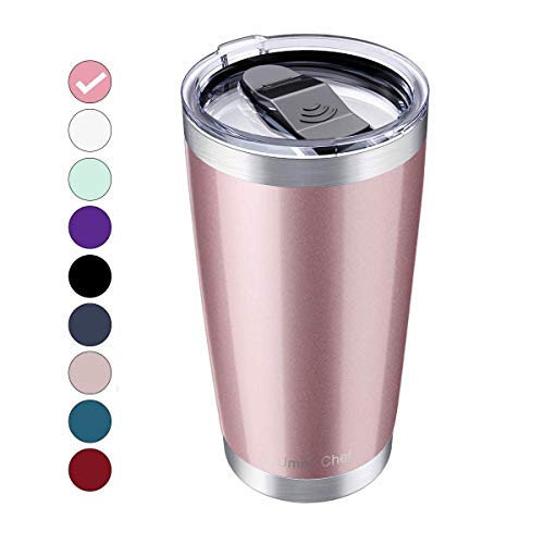 20oz Vacuum Insulated Tumbler, Stainless Steel Double Wall Travel Mug with Splash-Proof Lid